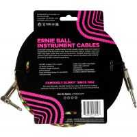 Ernie Ball Câbles instrument gaine tissée jack/jack coudé 5,5m Good Vibration - Vue 2